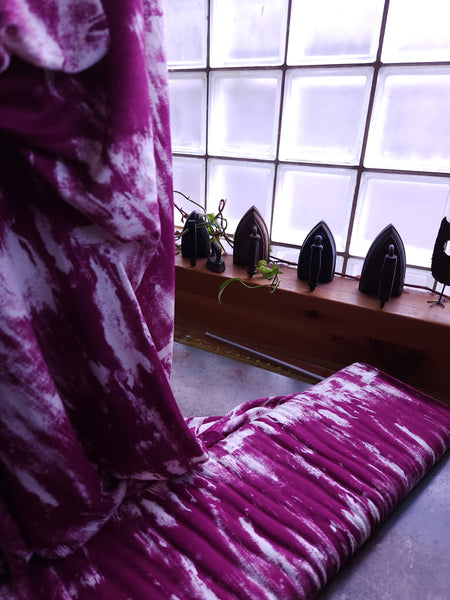 Viscose Crepe Jersey / Grunge / Magenta