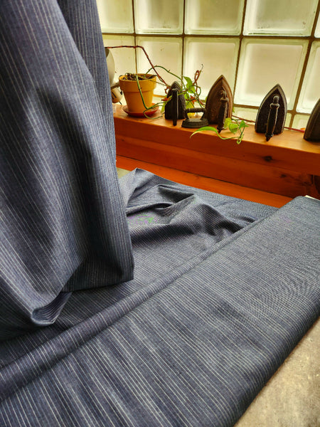 Cotton Chambray / Variegated Stripe