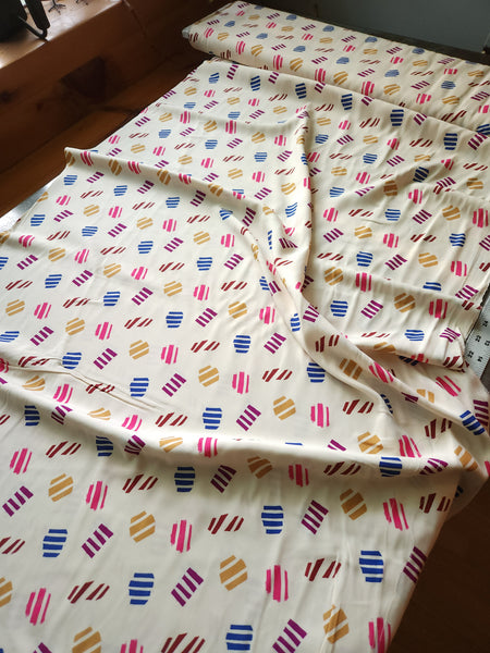 Viscose Challis / Billiard Dot