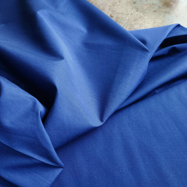 Organic Cotton Poplin / Cobalt