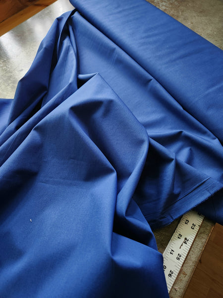 Organic Cotton Poplin / Cobalt