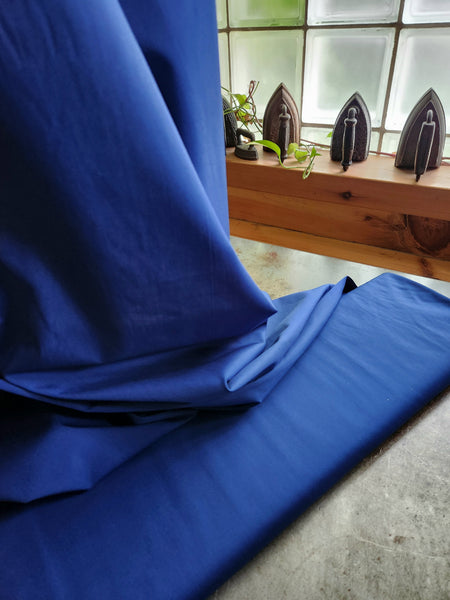 Organic Cotton Poplin / Cobalt