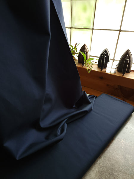 Organic Cotton Poplin / Indigo Night