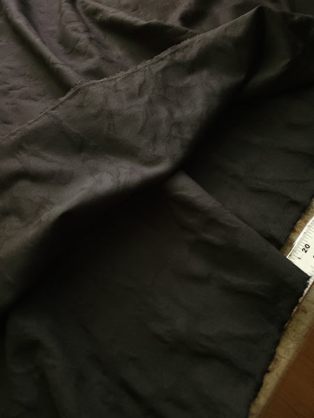 Embossed Ponte Knit / Animal Print Black