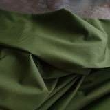 Organic Cotton Poplin / Khaki Green