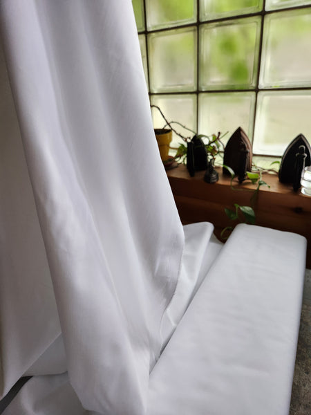 Organic Cotton Poplin / Bright White