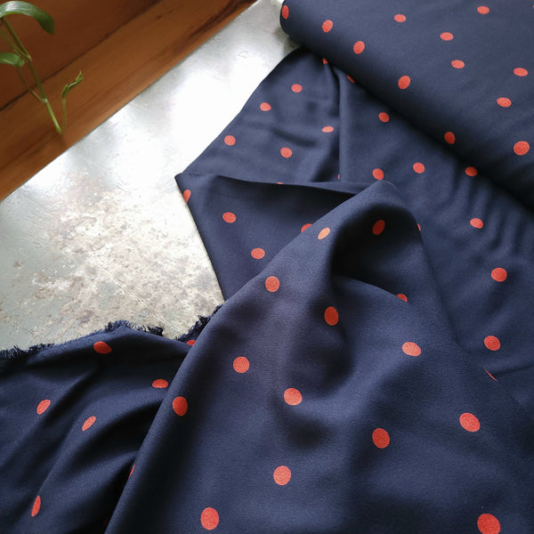 Viscose Crepe / Minnie Dot