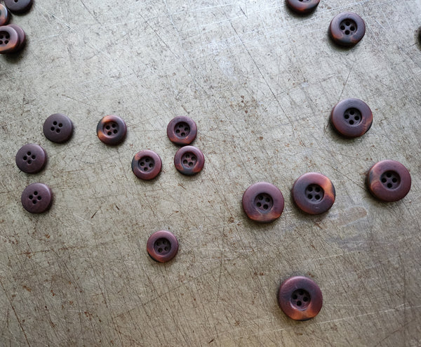 Townley Corozo Buttons / 15mm, 18mm or 20mm / Set of 6