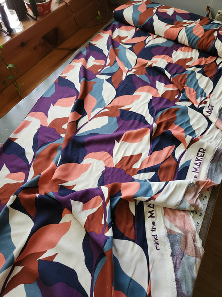 Viscose Crepe / Plant Life