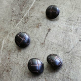 Leather Buttons / 20mm or 23mm / Brown / Set of 4