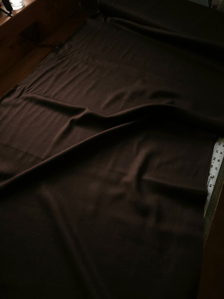 Linen Viscose Twill / Dark Chocolate