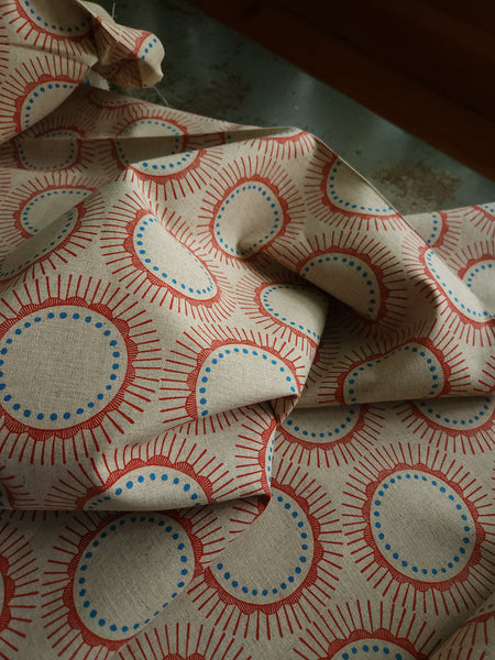 Japanese Linen Cotton Canvas / Sprockets