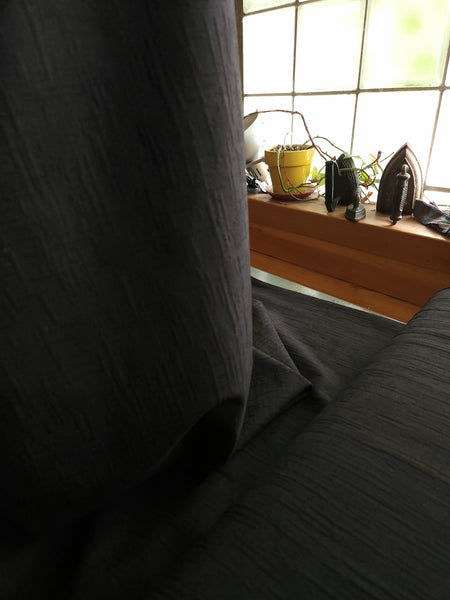 Embossed Ponte Knit / MidCentury Black