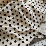 Rayon Cotton Dot / Black