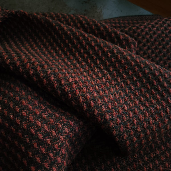 Textured Wool Coating / Pink Peppercorn