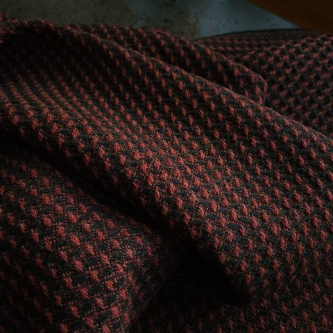 Textured Wool Coating / Pink Peppercorn