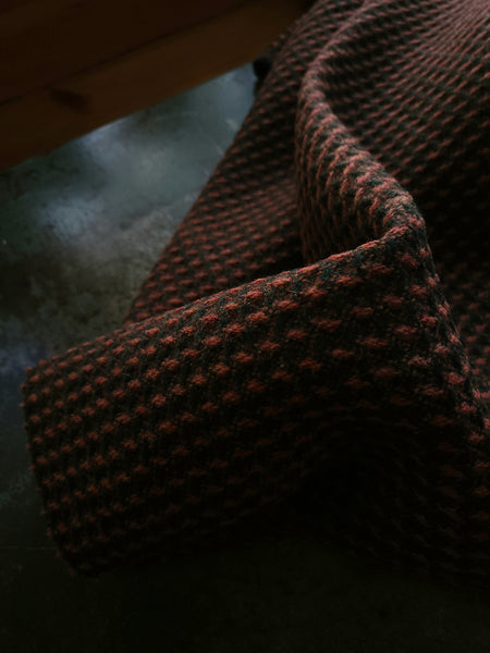 Textured Wool Coating / Pink Peppercorn