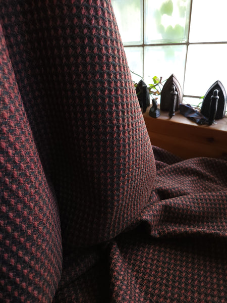 Textured Wool Coating / Pink Peppercorn