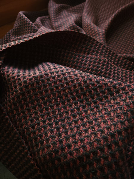Textured Wool Coating / Pink Peppercorn