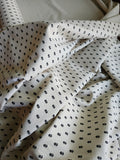 Organic Cotton Canvas / Choc Drop Ditsy