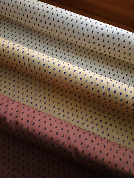 Organic Cotton Canvas / Choc Drop Ditsy
