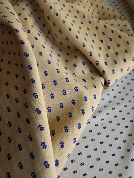 Organic Cotton Canvas / Night & Day Ditsy