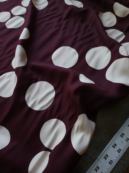 Viscose Crepe / About A Dot / Mulberry