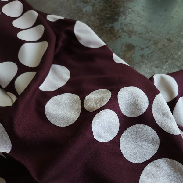Viscose Crepe / About A Dot / Mulberry