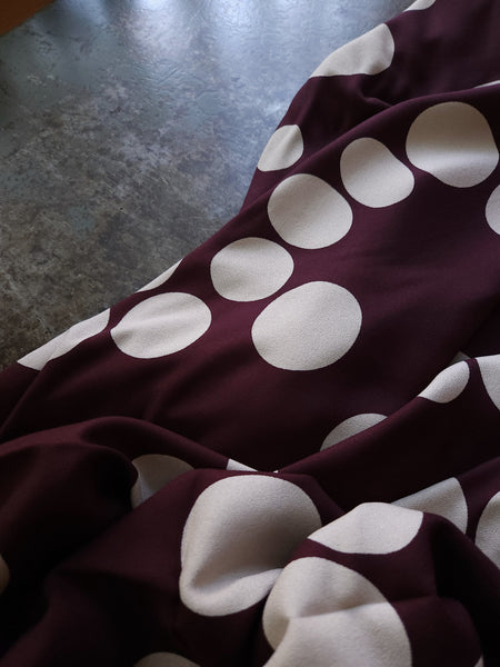 Viscose Crepe / About A Dot / Mulberry