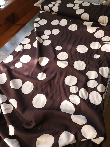 Viscose Crepe / About A Dot / Umber
