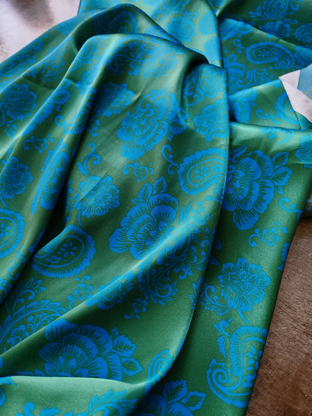Poly Charmeuse / Electric Paisley