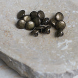 Moon Buttons / 10mm / Set of 6 / Brass or Gold