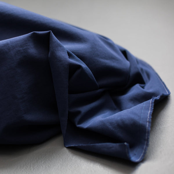 Remnant / 8oz Organic Twill / Noah Navy / 3/8 Yard