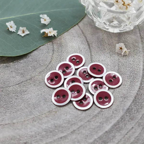 Halo Buttons / 10mm + 18mm / Set of 6 / Various