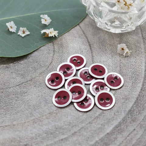 Halo Buttons / 10mm + 18mm / Set of 6 / Various