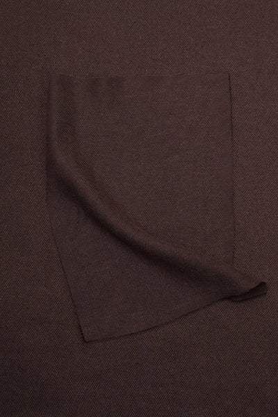 Linen Viscose Twill / Dark Chocolate
