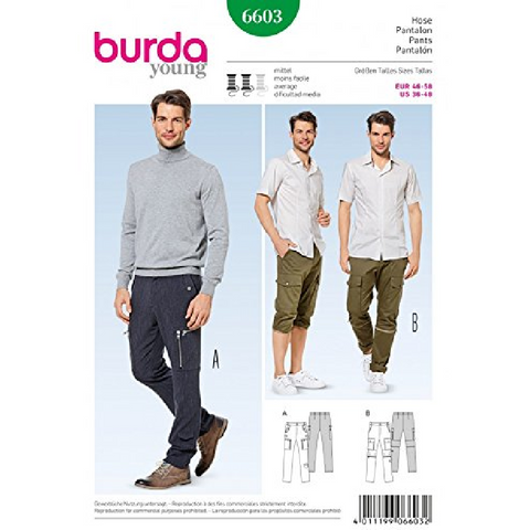6603 Mens Cargo Pants + Shorts