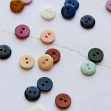 Corozo Buttons / 11mm / Set of 6 / Color Options