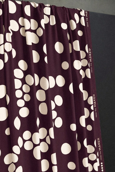 Viscose Crepe / About A Dot / Mulberry