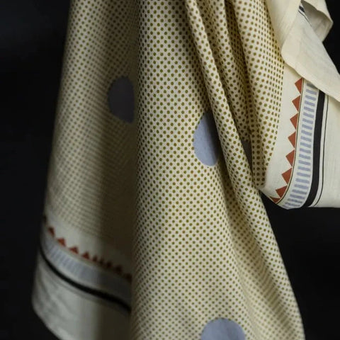 Indian Cotton / Screen Print / Casablanca Spot