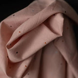 Embroidered Indian Cotton / Gemini Spot