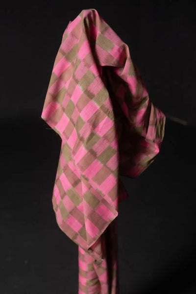 Woven Ikat / Pink Brush