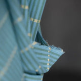 Indian Cotton / Blue Lumiere Stripe
