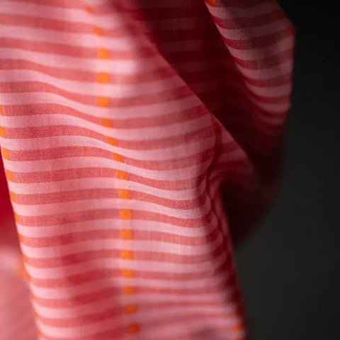 Indian Cotton / Pink Lumiere Stripe
