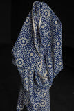 Indian Cotton / Hand Block Print / Papercut Blue