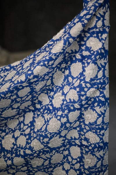 Indian Cotton / Hand Block Print / Posy Flower