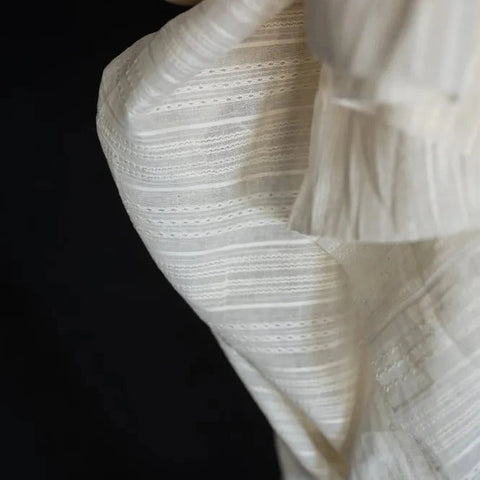 Natural Indian Cotton / Sampler Stripe
