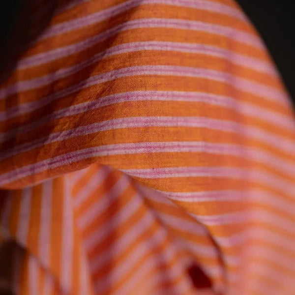 HandWoven Indian Cotton / Sherbet Stripe