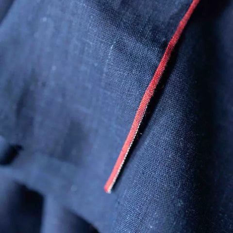 Handloom Indian Cotton / Blue Vine