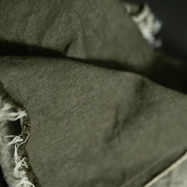 10oz Organic Denim / Military Green